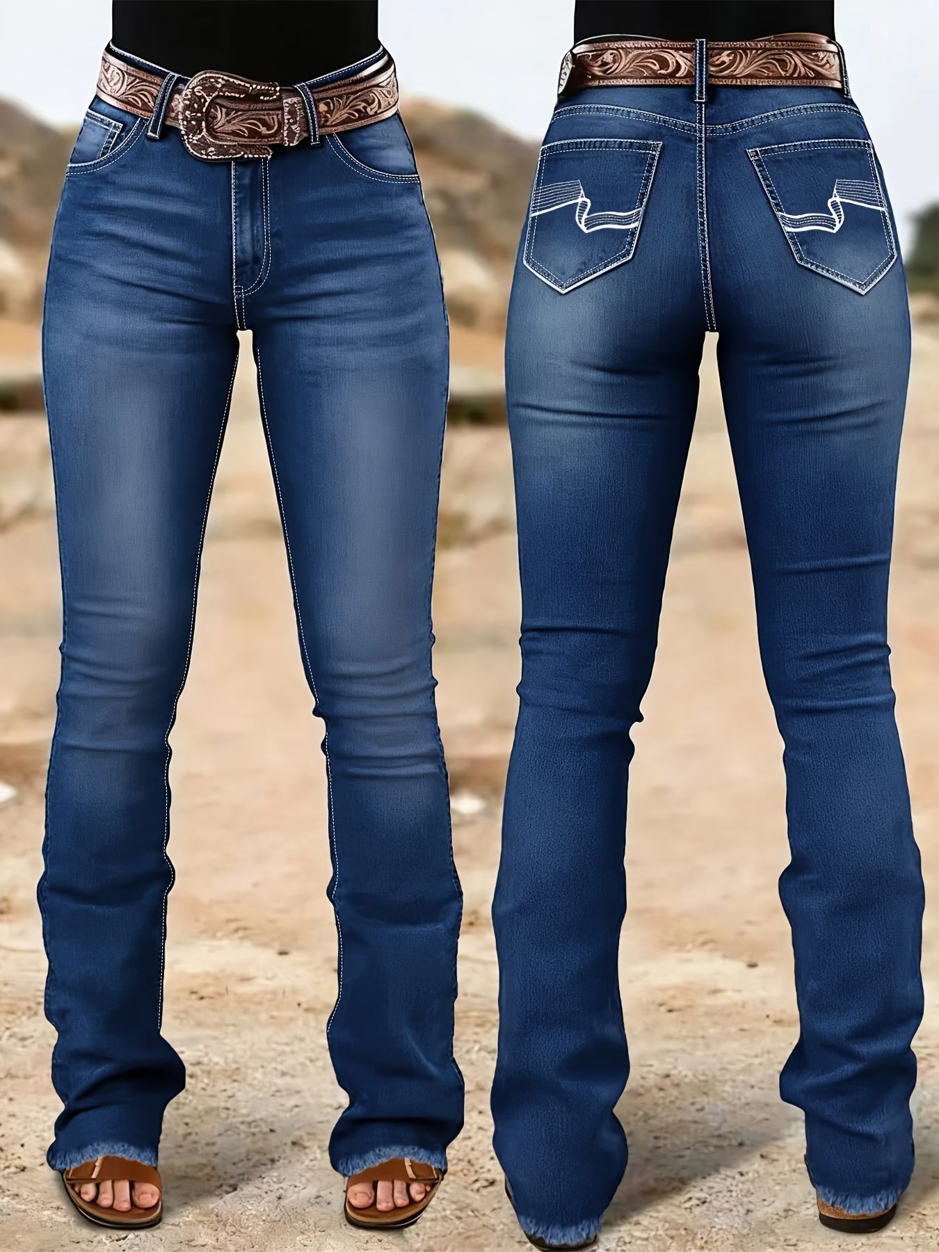 Black High-Waist Jeans - product view 10