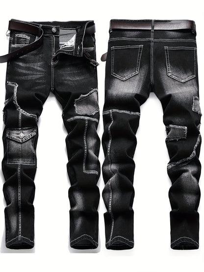 Black High-Waist Jeans - product view 3