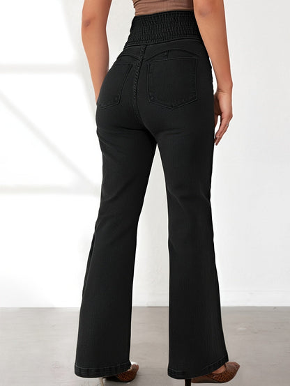 Women's High-Waist Jeans - Light Blue All-Season detail image - detail view 4