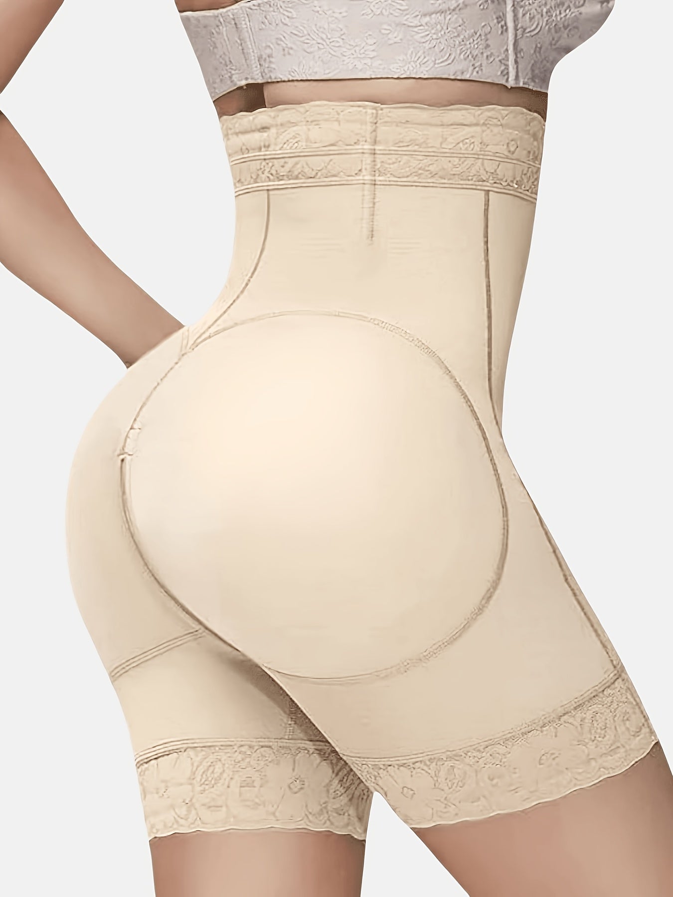 Women's High-Waist Shapewear Briefs - Lace Tummy-Control Smoothing 33957