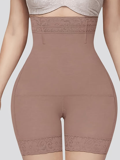 Women's High-Waist Shapewear Briefs - Lace Tummy-Control Smoothing 33957