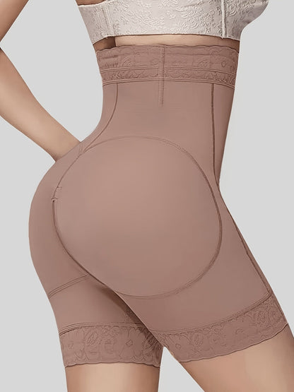 Women's High-Waist Shapewear Briefs - Lace Tummy-Control Smoothing 33957