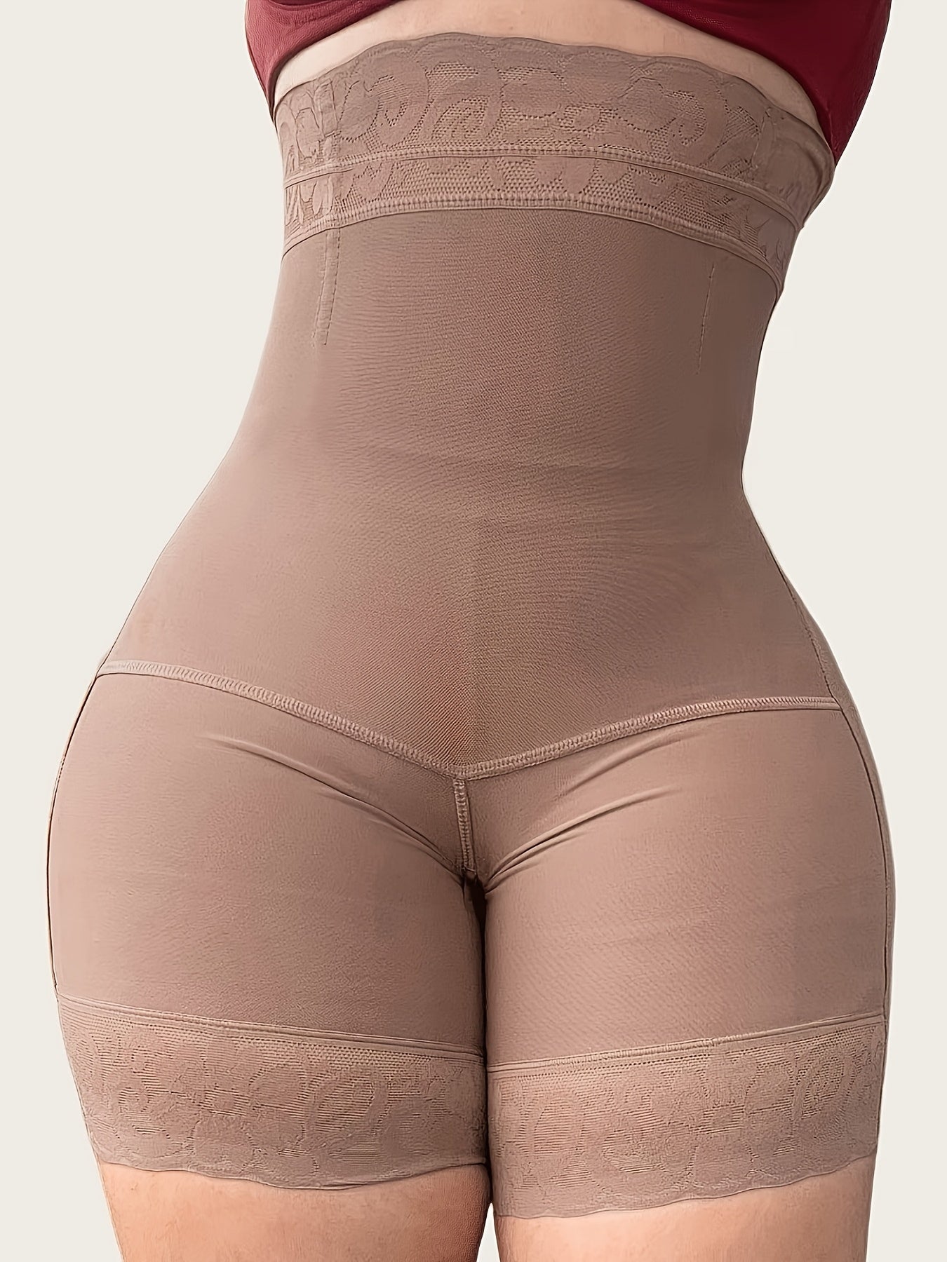 Women's High-Waist Shapewear Briefs - Lace Tummy-Control Smoothing 33957