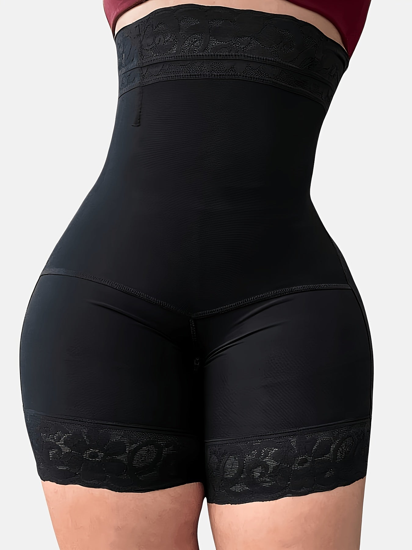 Women's High-Waist Shapewear Briefs - Lace Tummy-Control Smoothing 33957