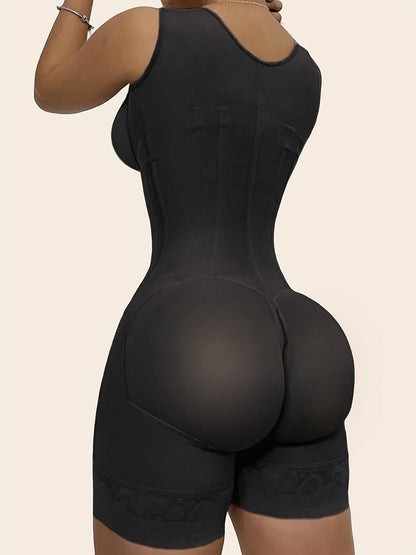 Women's High-Waist Shapewear Pants - Tummy Control Mesh Detail detail image - detail view 10