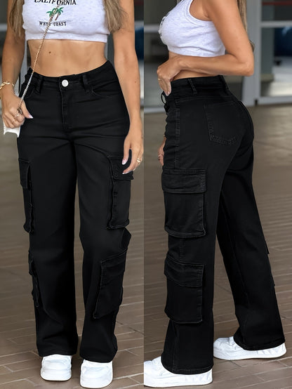 Women's Light Blue Polyester High-Waist Jeans - product view 13