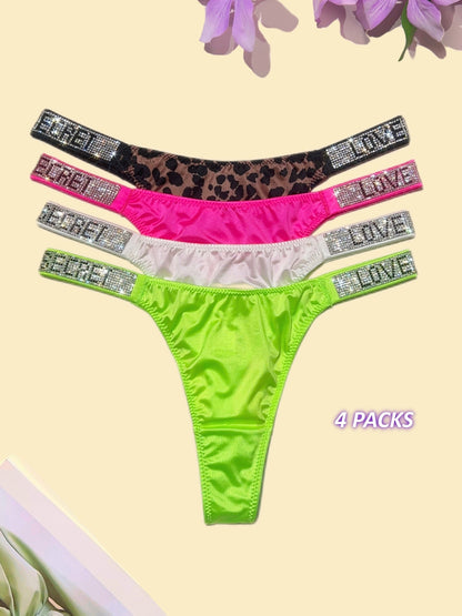 Women's High-Waist Thongs - Soft Daily Comfort