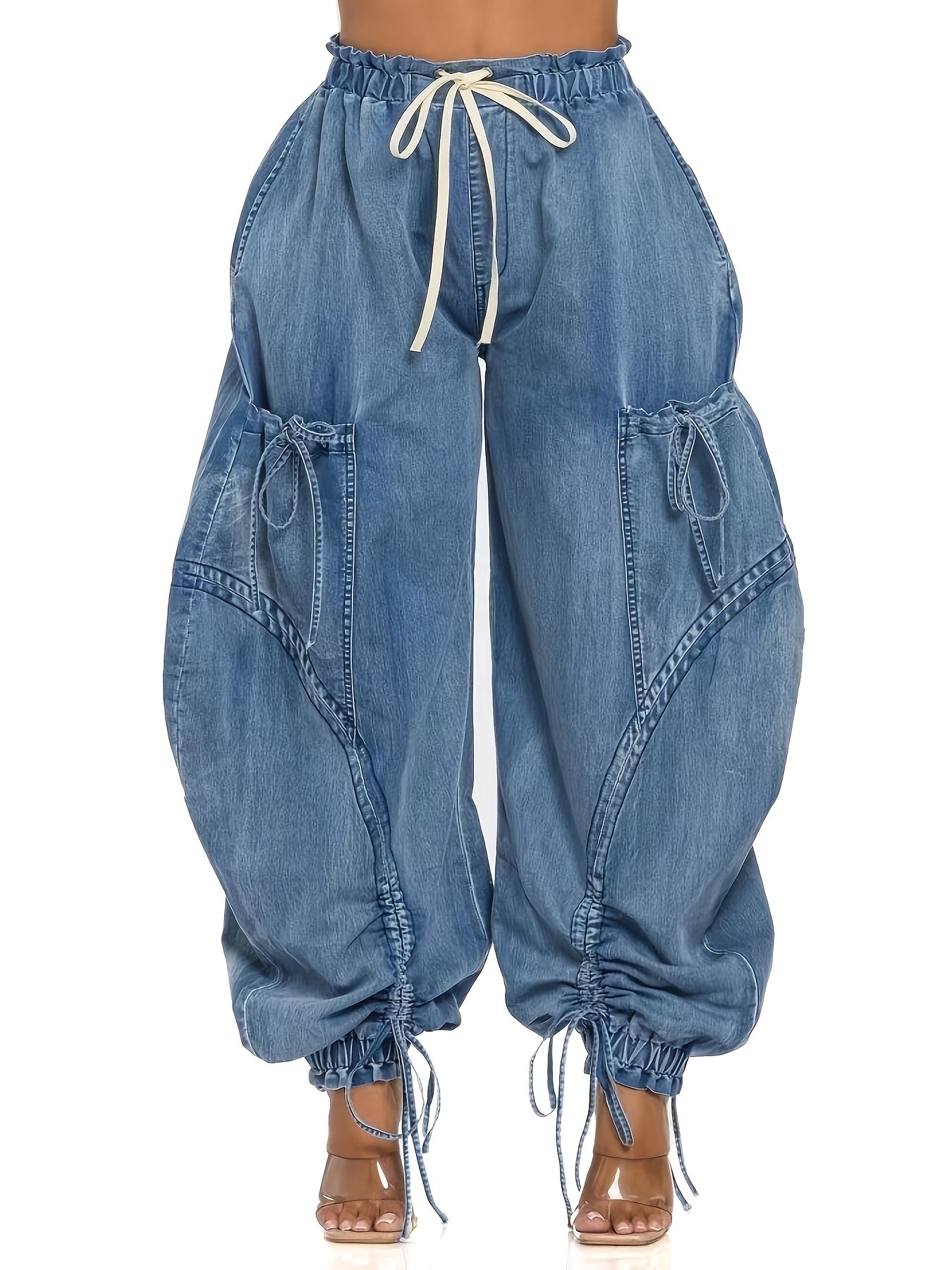 Women's Jeans - Khaki detail image - detail view 12