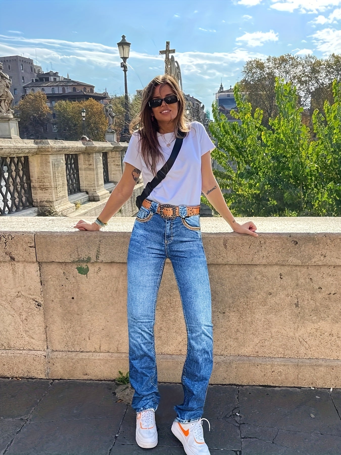 Women's Vibrant Blue Jeans - product view 4