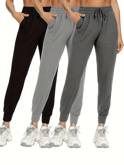 Women's Jogger Pants - Drawstring Waist With Pockets 22 detail image - detail view 3