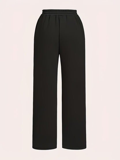 Women's Jogger Pants - Elastic Waist With Pockets