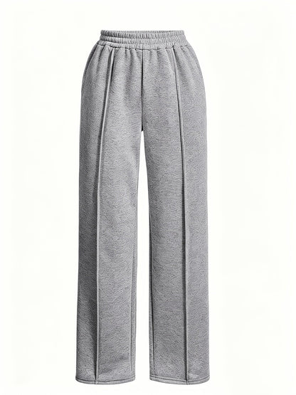 Women's Jogger Pants - Elastic Waist With Pockets