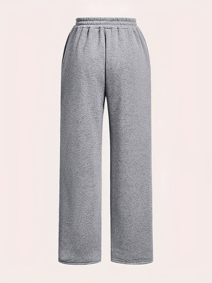 Women's Jogger Pants - Elastic Waist With Pockets