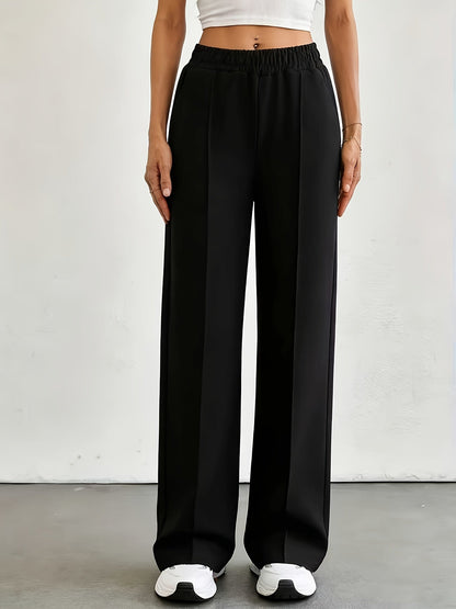 Women's Jogger Pants - Elastic Waist With Pockets
