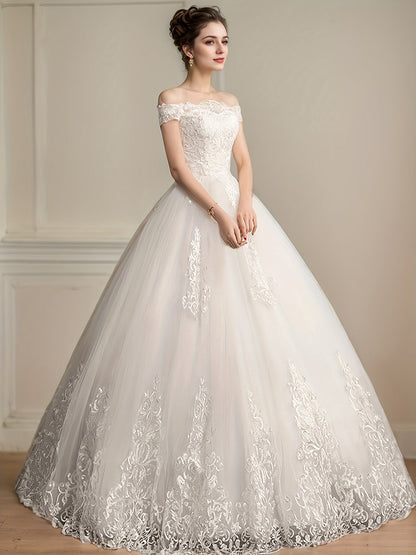 Women's Pearl White (Luxury Lace Embroidery) Lace Dress - product view 6