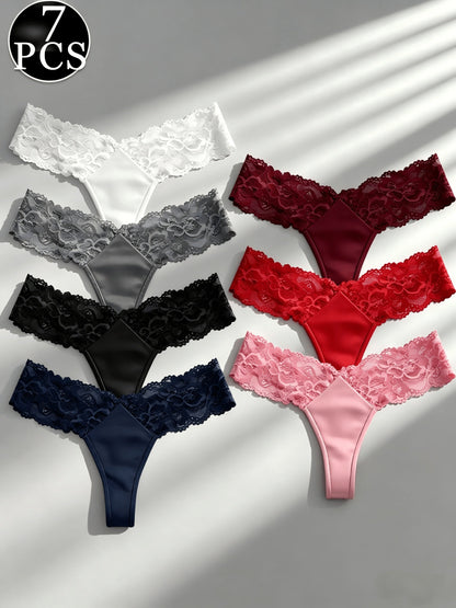 Women's Lace Thong Underwear - Everyday Comfort 386341