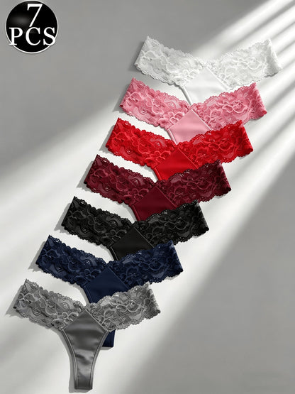 Women's Lace Thong Underwear - Everyday Comfort 386341