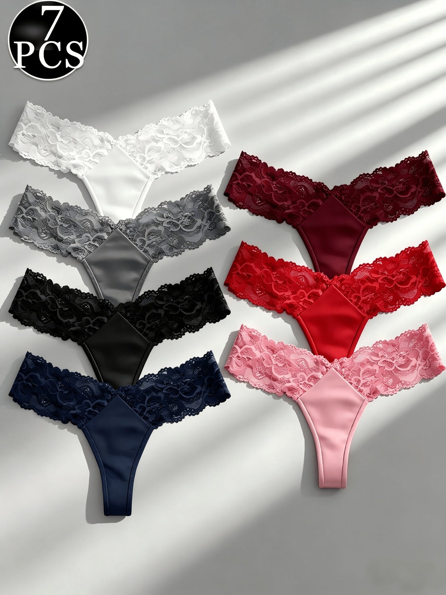 Women's Lace Thong Underwear - Everyday Comfort 386341