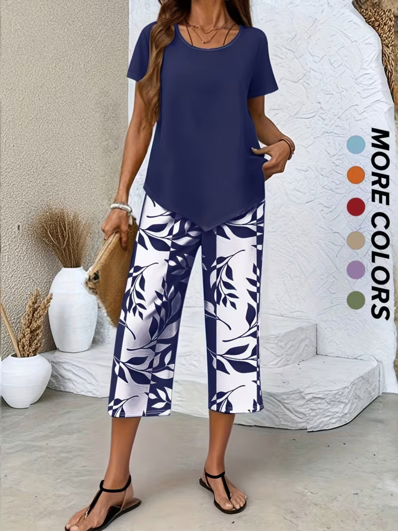 Women's Navy Color Polyester Top - product view 9