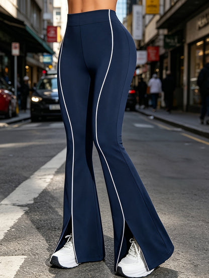 Women's Black Polyester High-Waist Leggings - product view 15
