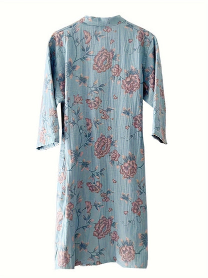 Women's Lightweight Bathrobe - Quick-Dry Comfort 323109