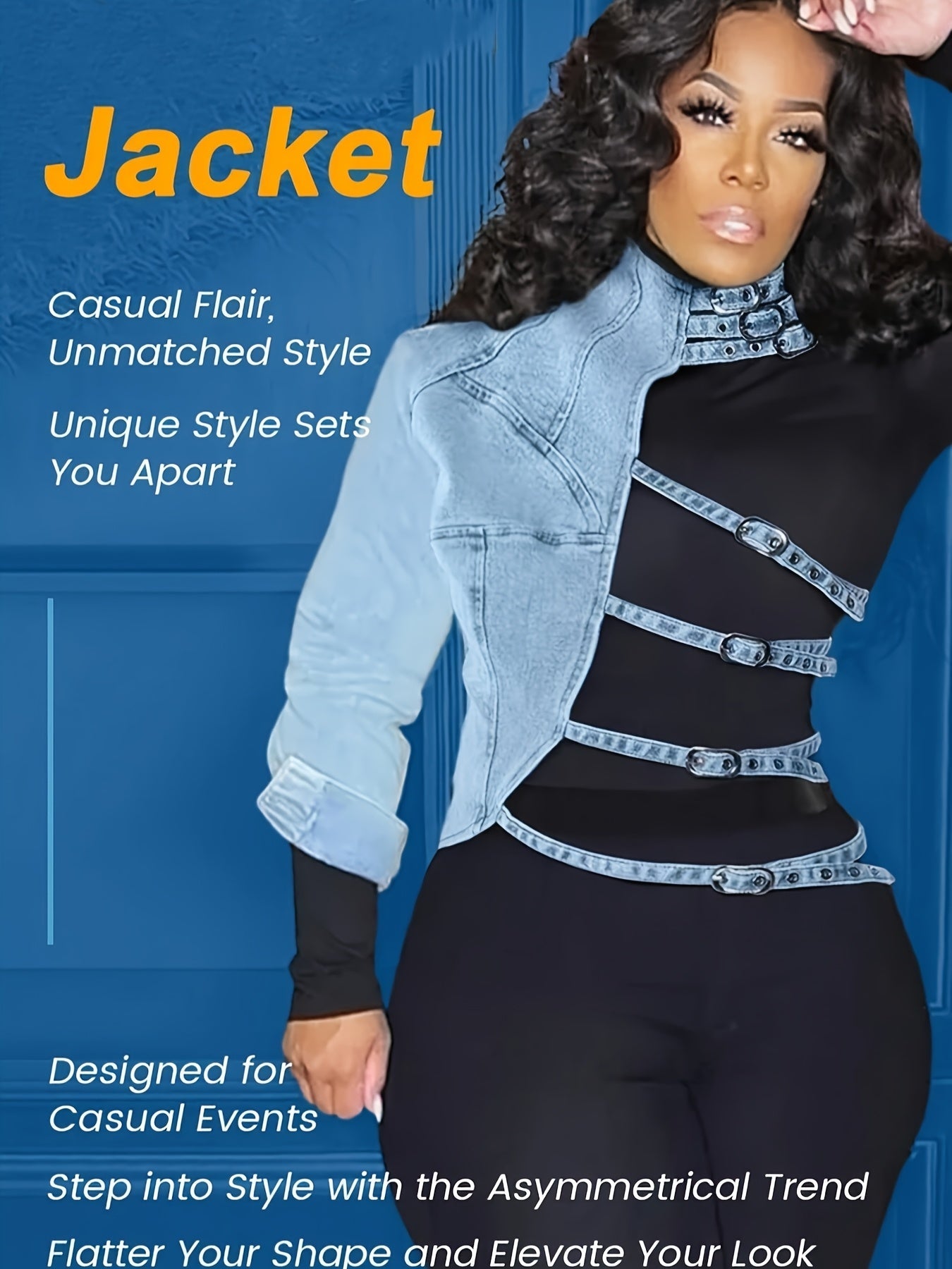 Women's Lightweight Denim Pullover Jacket detail image - detail view 7