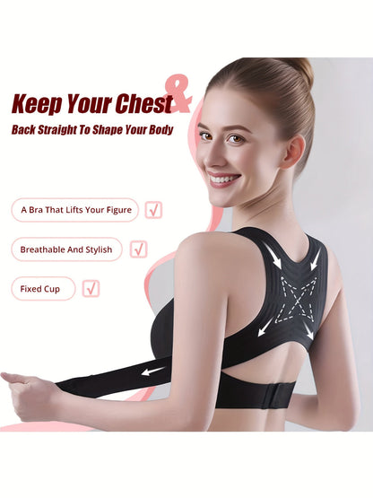 Women's Lightweight Posture Corrector - Upper Back Support Garment