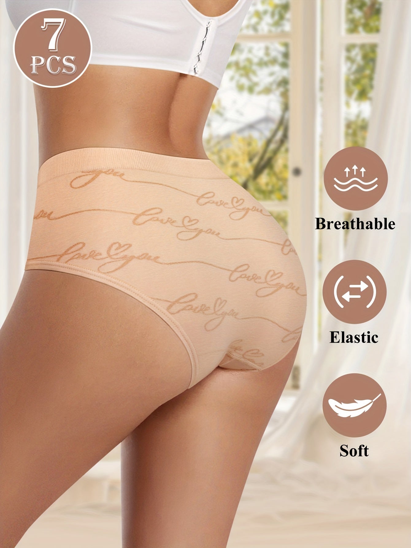 Women's Low-Rise Briefs - Butterfly Print Everyday Comfort