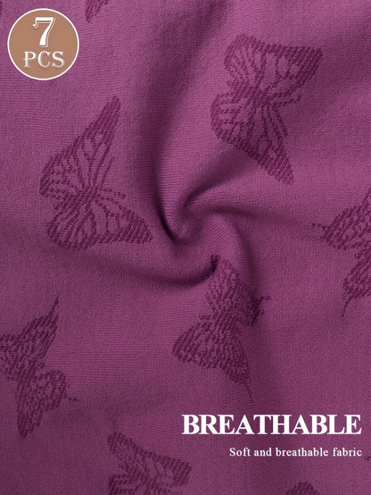 Women's Low-Rise Briefs - Butterfly Print Everyday Comfort