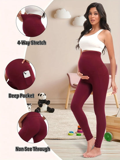 Women's Maternity Leggings - High-Waist Fit 358053 detail image