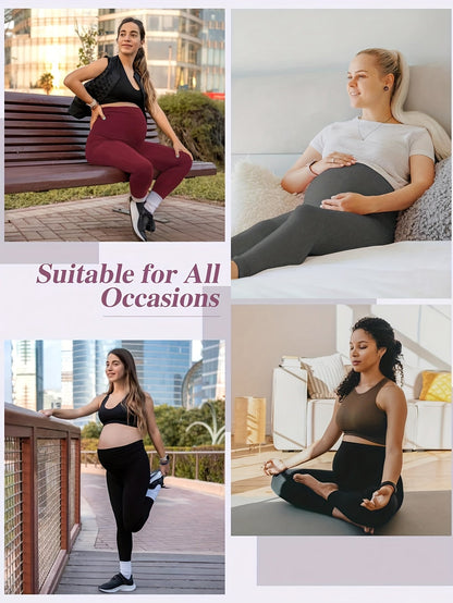 Women's Maternity Leggings - High-Waist Fit 358053 detail image - detail view 9