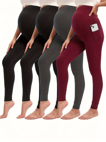 Women's Mixed colors Polyester High-Waist Leggings - product view 6