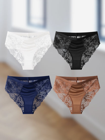 Women's Mid-Rise Briefs - Lace Everyday Comfort Style 1749