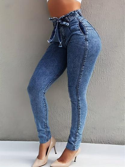 Women's Mid-Rise Skinny Jeans - Light Blue Weekend detail image - detail view 4