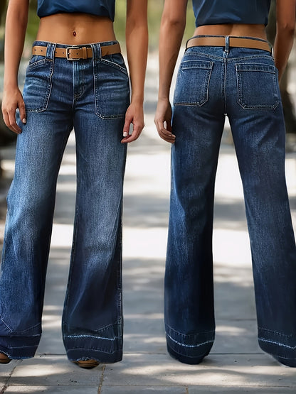 Women's Dark Blue Jeans - product view 4