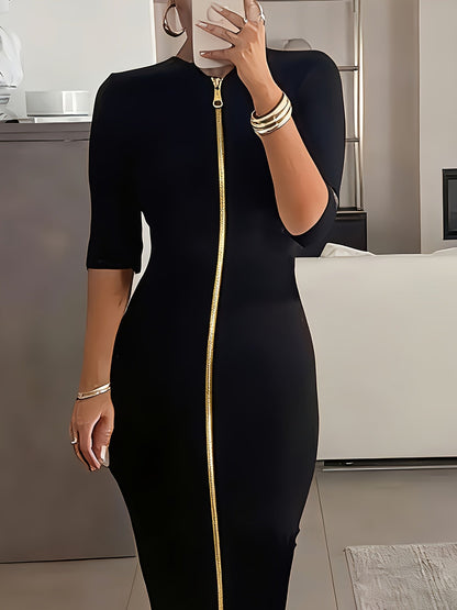 Women's Midi Dress - Short Sleeve detail image - detail view 6