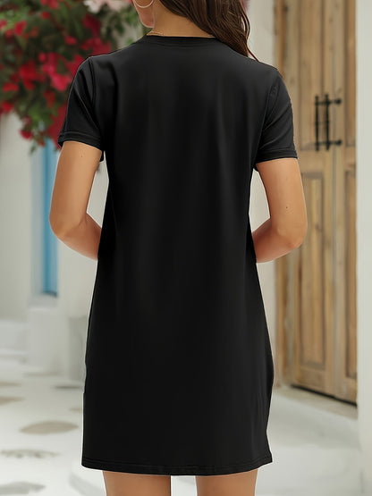 Women's Nightgown - Leopard Print Graphic