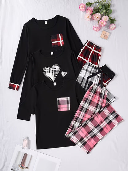 Women's Pajama Set - Coordinated Multi-Piece Sleepwear Style 9909