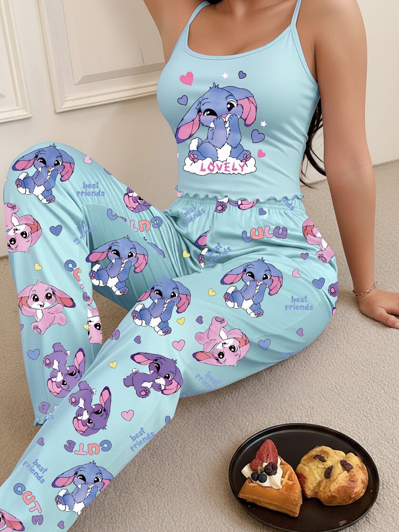 Women's Mixed colors Printed Pants - product view 4