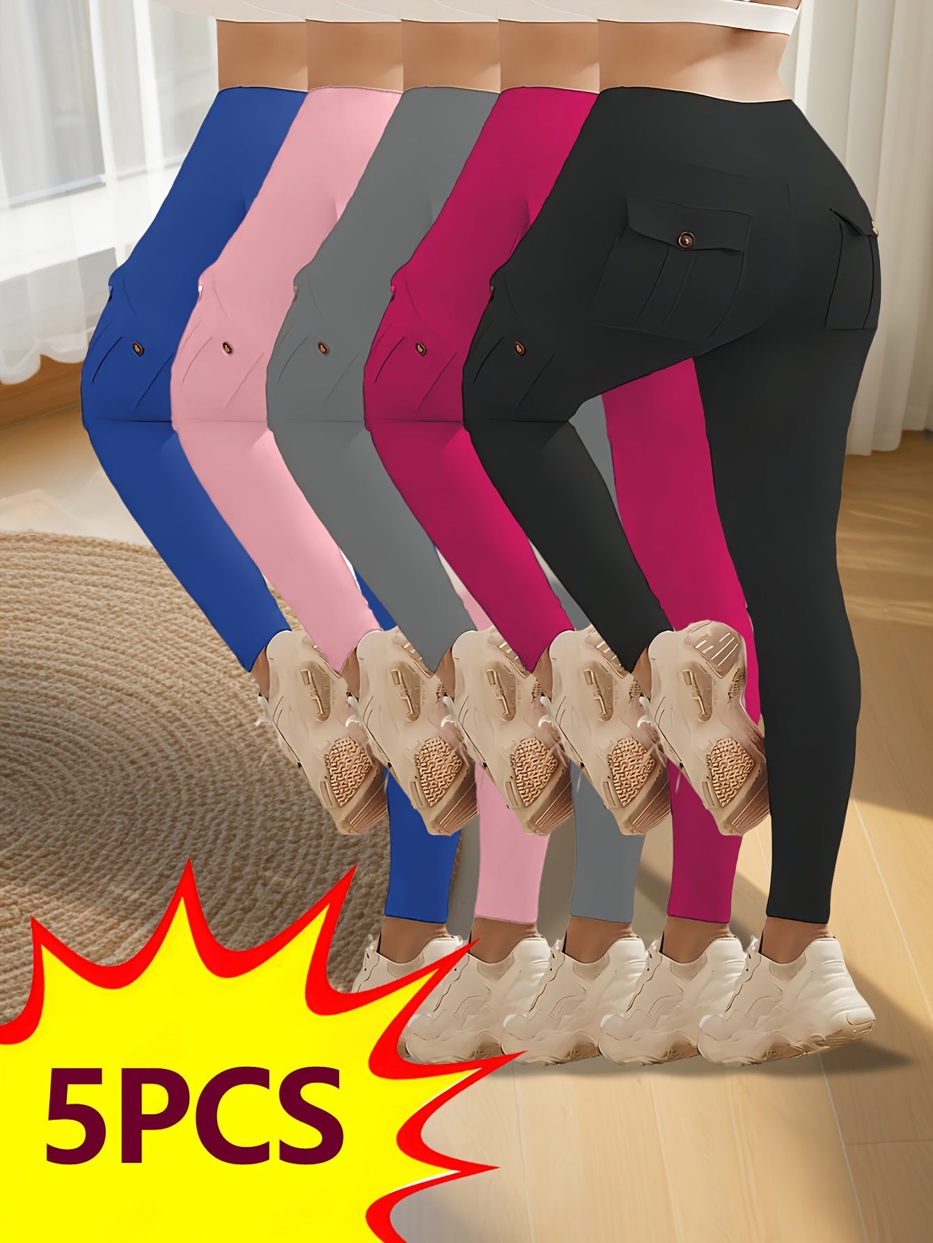 Women's Pants - High-Waist Fit 048805 detail image