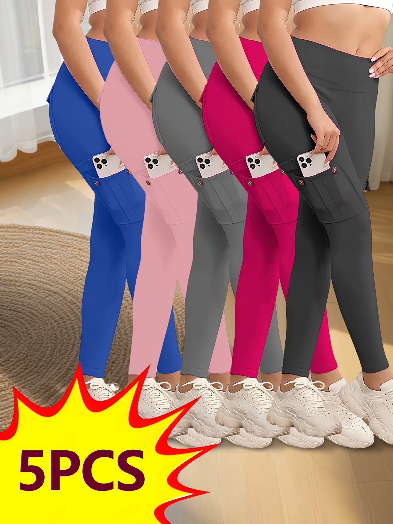 Women's Pants - High-Waist Fit 048805 detail image - detail view 3
