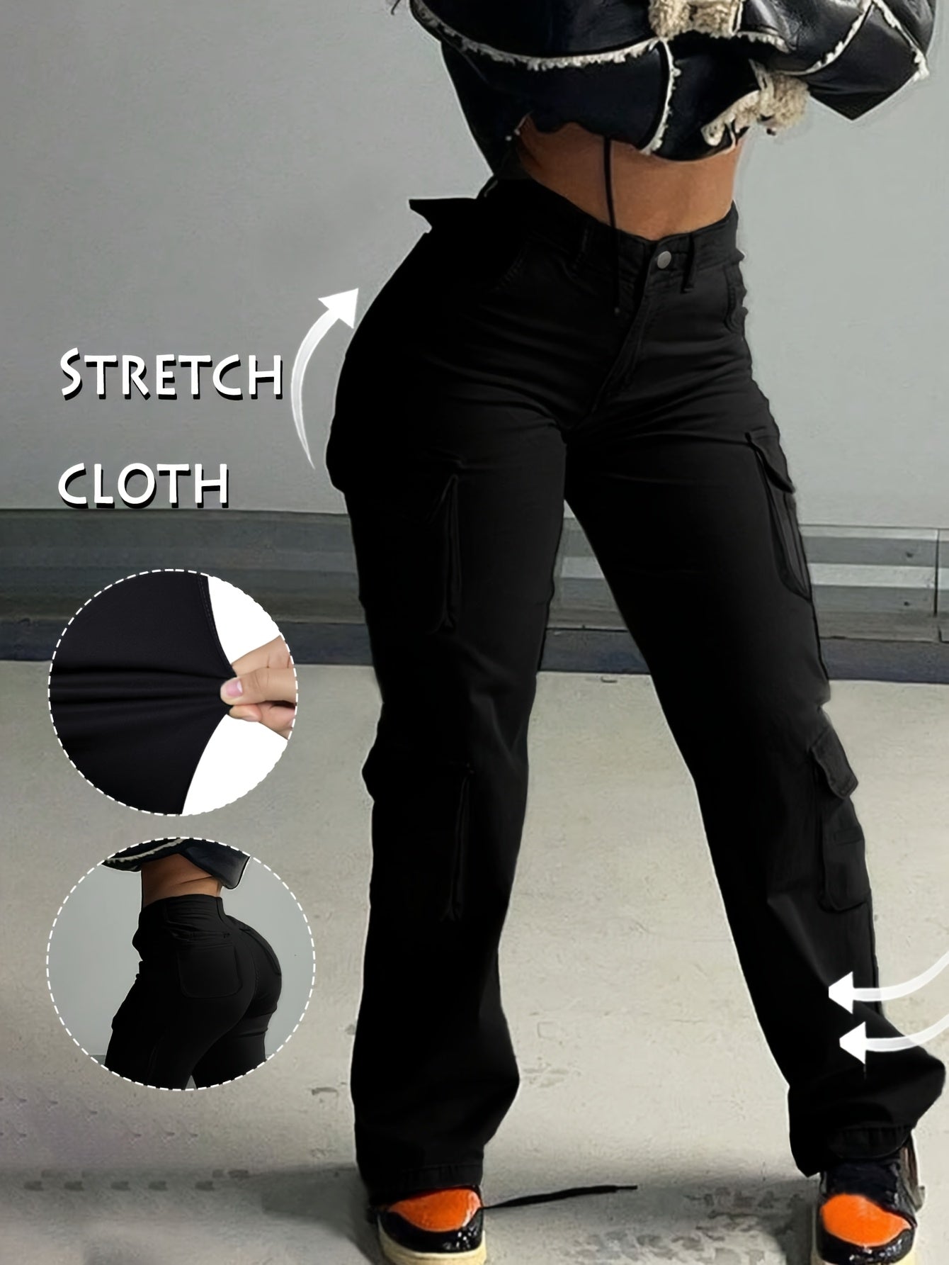 Women's Pants - Pocket Detail 635621 detail image