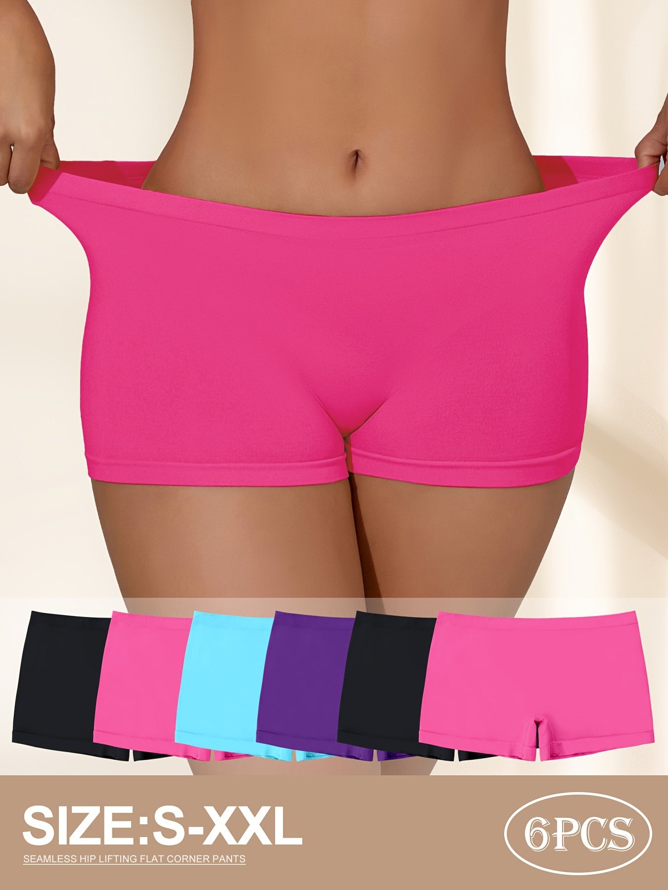 Women’s Plus Size Seamless Boyshorts - Smooth No-Show Fit