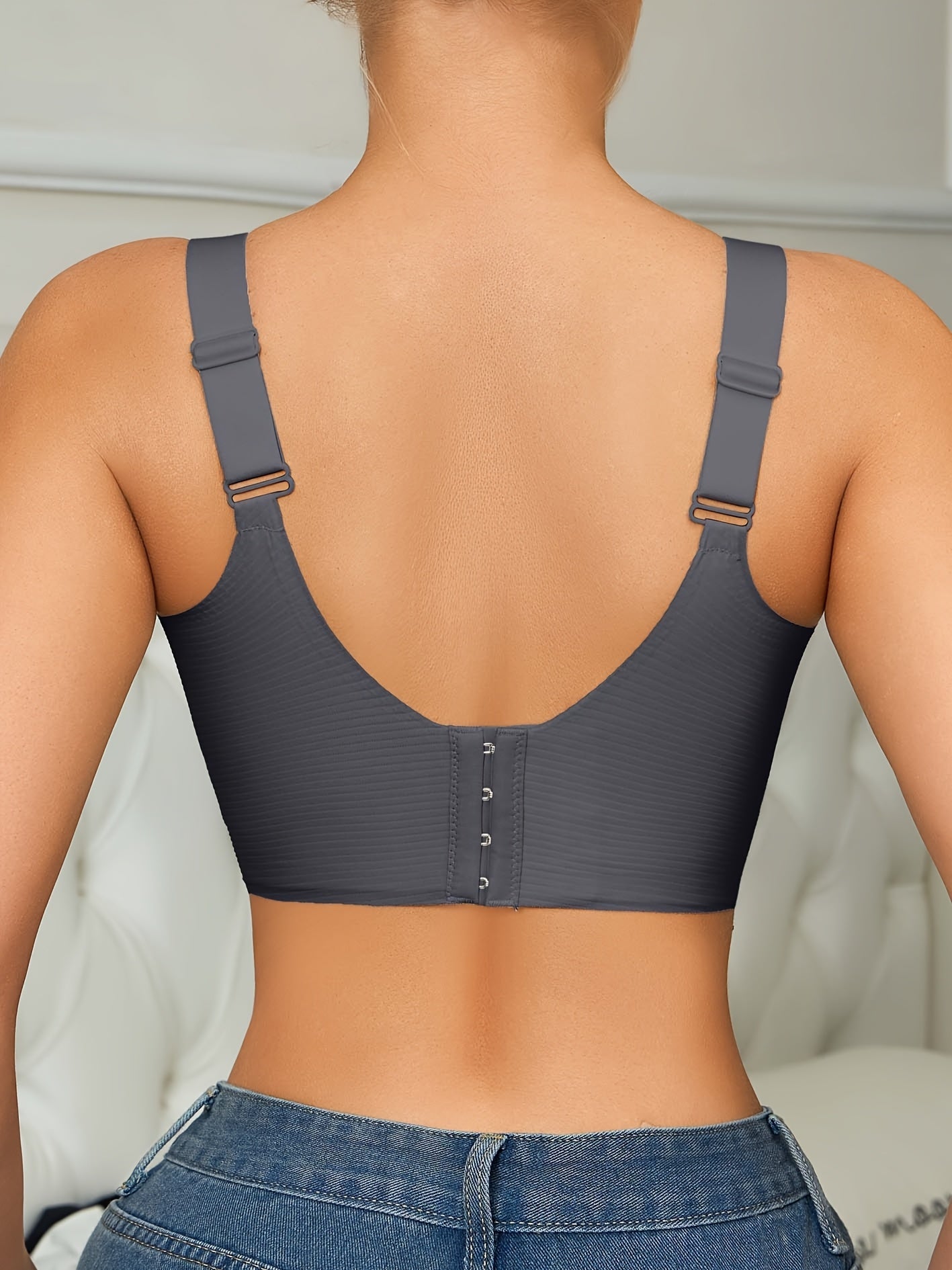 Women’s Plus Size Wireless Seamless Bra - Soft Everyday Support - Style 3221 detail image - detail view 12