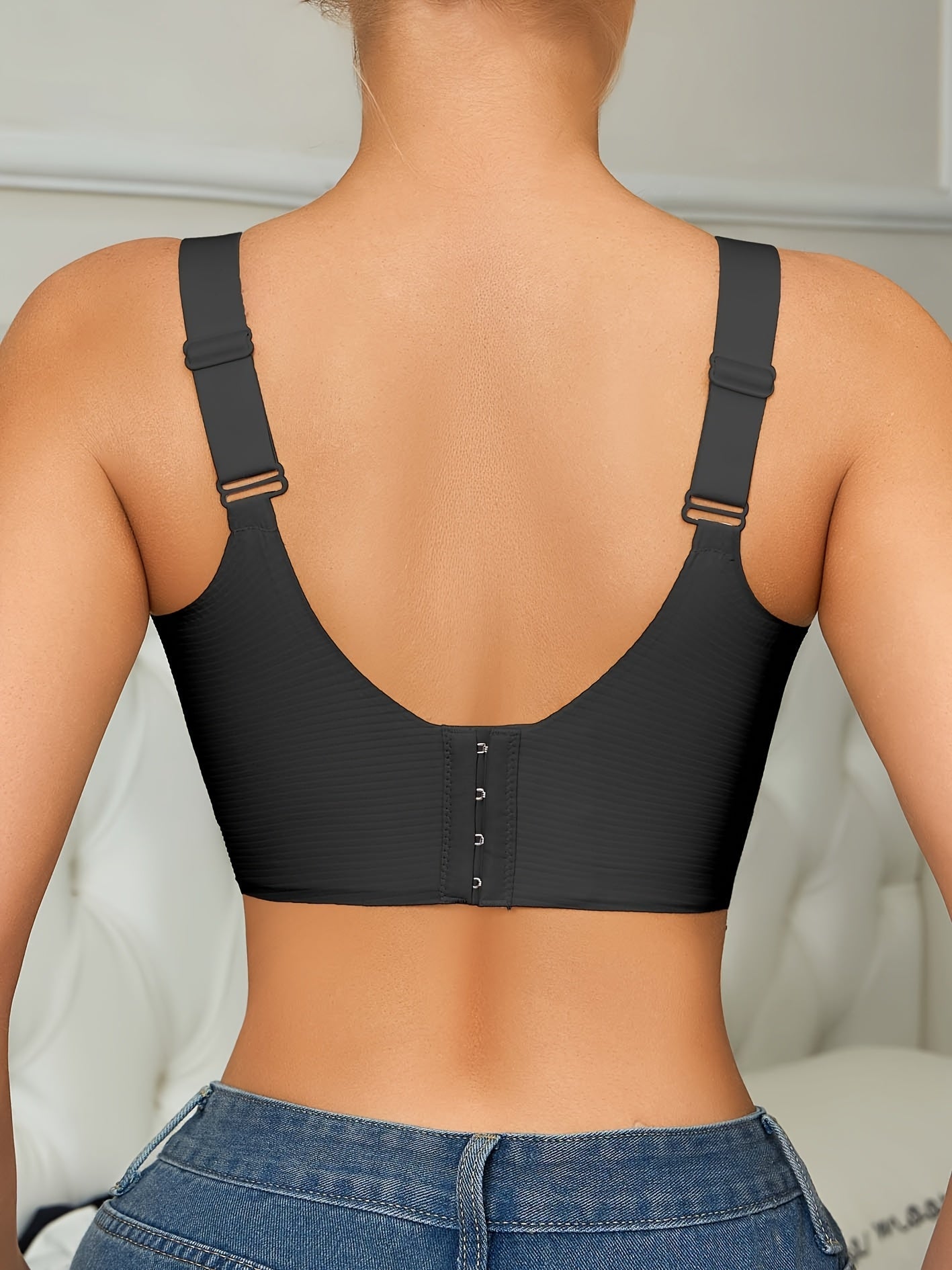 Women’s Plus Size Wireless Seamless Bra - Soft Everyday Support - Style 3221 detail image - detail view 8