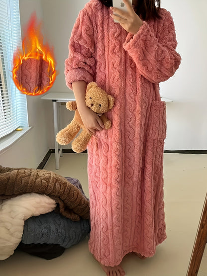 Women's Plush Robe - Plush Comfort