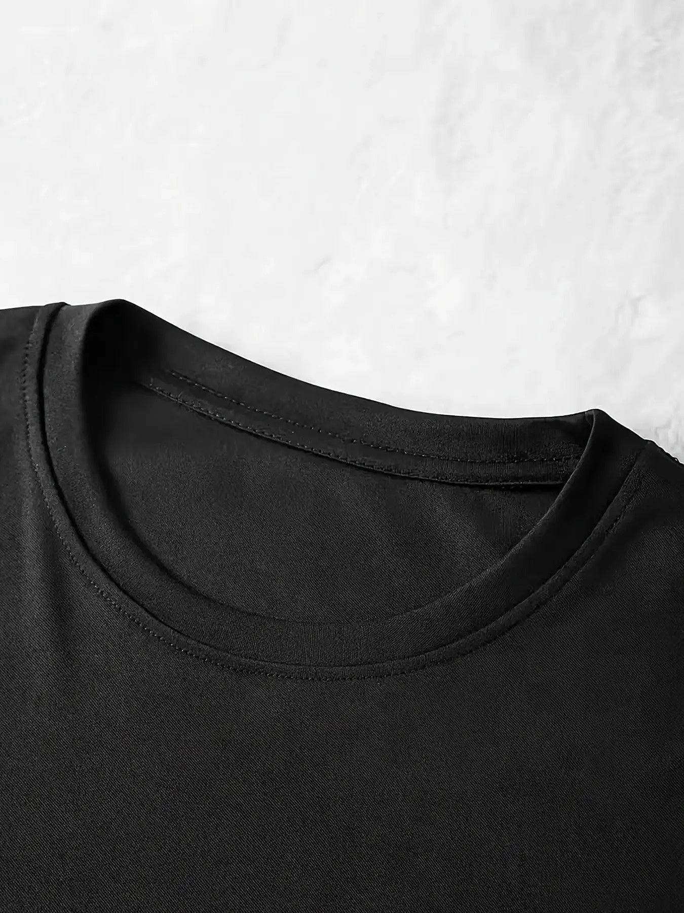 Women's Printed Crew Neck Bodycon Dress - Short Sleeve Easy Styling detail image - detail view 8