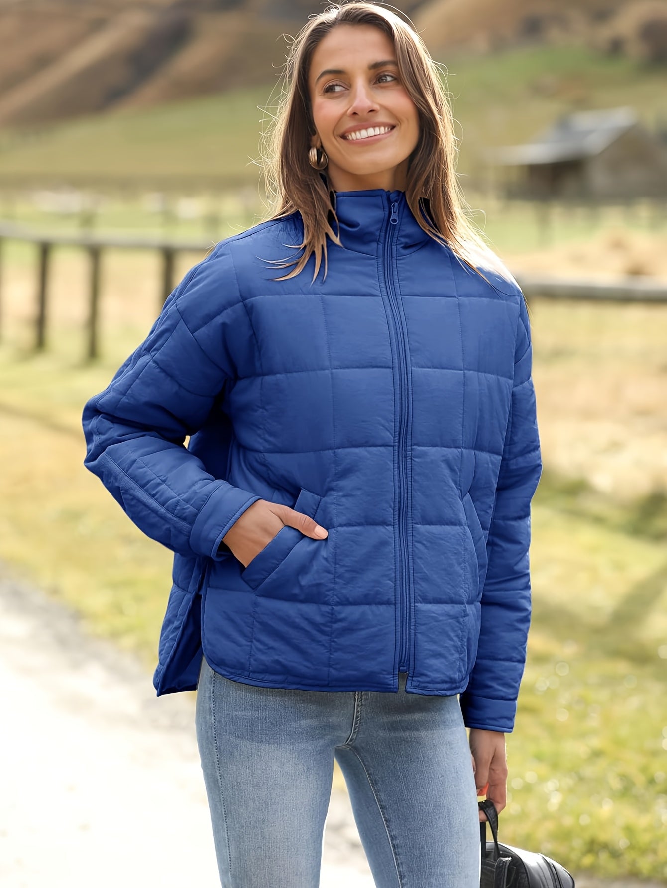 Women's Black Oversized Long-Sleeve Jacket - product view 45