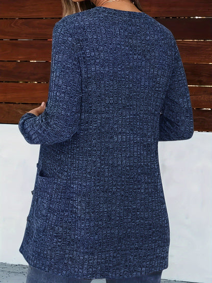 Women's Relaxed Denim Open-Front Cardigan Everyday 237 detail image
