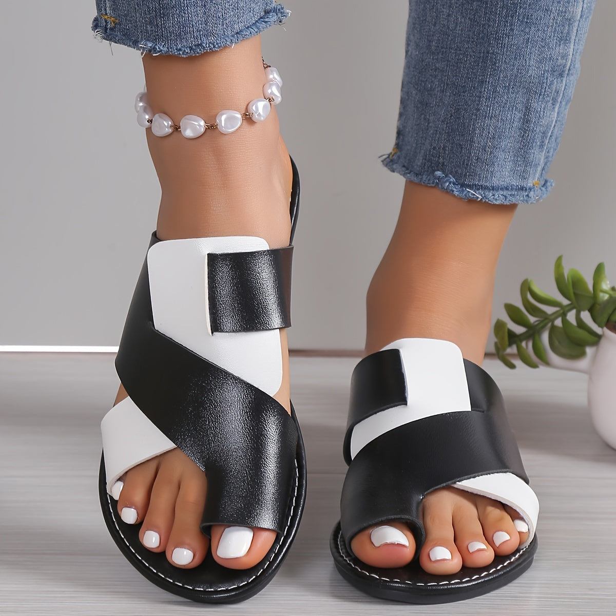 Women's Black&Brown Color Shoes - product view 2